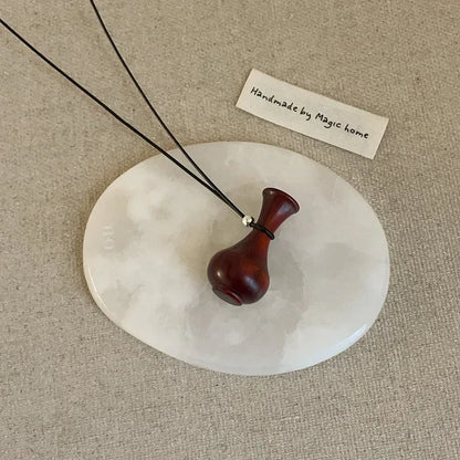 Wooden Pendant Necklace Female Fashion Sweater Chain