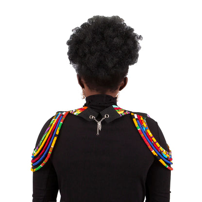 Women's Necklace 2023 Jewelry African Fabric Batik Necklace Printed Fabric Necklace Ankara Tribe Tassel Necklace Women WYB750