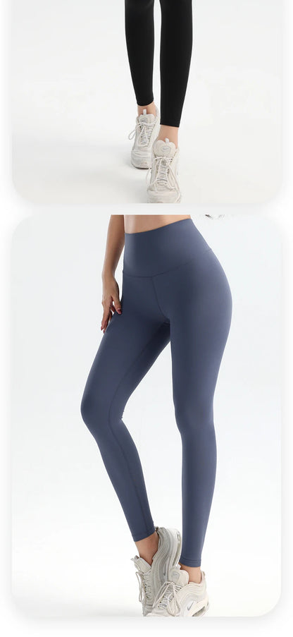 Solid Color Yoga Pants Pants Women's Gym Pants Quick Dry Breathable Leggings Outdoor Cycling Pants