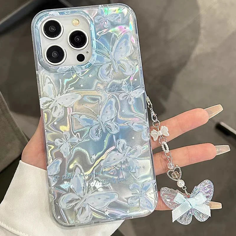 Butterfly Pearl Case For Honor X7C X9C 200 90 Smart X5B X8B X8A X8 X6B 70 X7A X7B X5 Plus X9A X9B X6 X6A Magic 7 6 5 Lite Cover