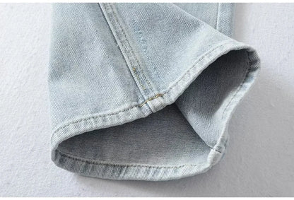 Blue Jeans Women High Waist 2025 Loose Casual Boyfriend Long Jeans For Work Ladies Simple Straight Leg Denim Pants For Women