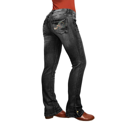 Women's Classic Denim Pants Fashion Vintage Low Waist Skinny Denim Trousers Daily Causal Versatile Trendy Streetwear Jeans