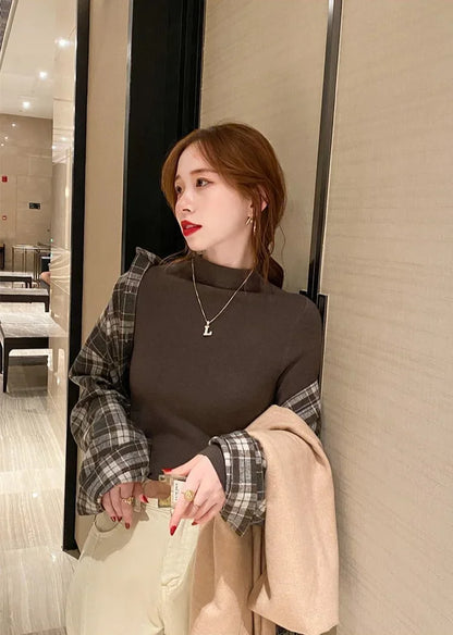 Tops Woman Trending Clothing Polyester Long Sleeve T Shirt for Women Autumn Winter Korean Reviews Many Clothes Emo Cheap Style