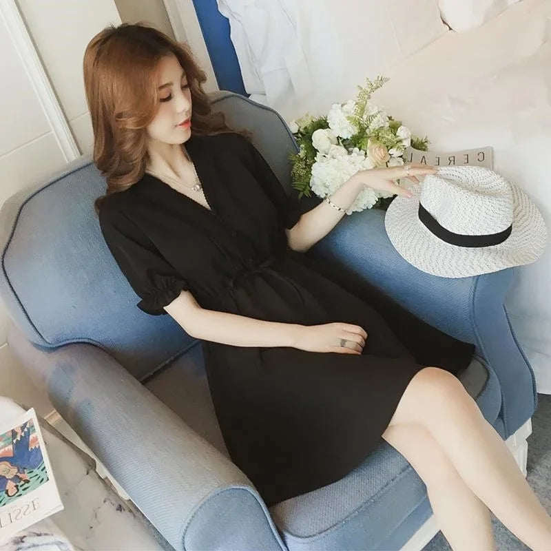 Woman Dress White Dresses for Women Chiffon Satin Soft Silk Ruffle Clothing New Features of Clothes Curvy Cheap Casual X Retro G