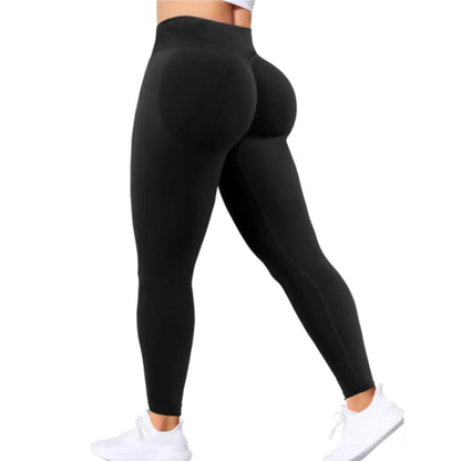 Women Gym Yoga Training Pants Three Leg High Waist Peach Hip Tight Nine Leg Pants Elastic Sports Pants With logo