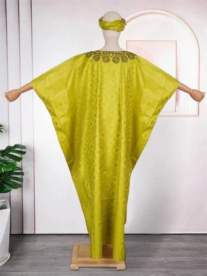 Wedding Party Traditional Dresses For Women African Dashiki Bazin Long Robe Dubai Hijab Abayas Elegant Evening Gowns Clothing