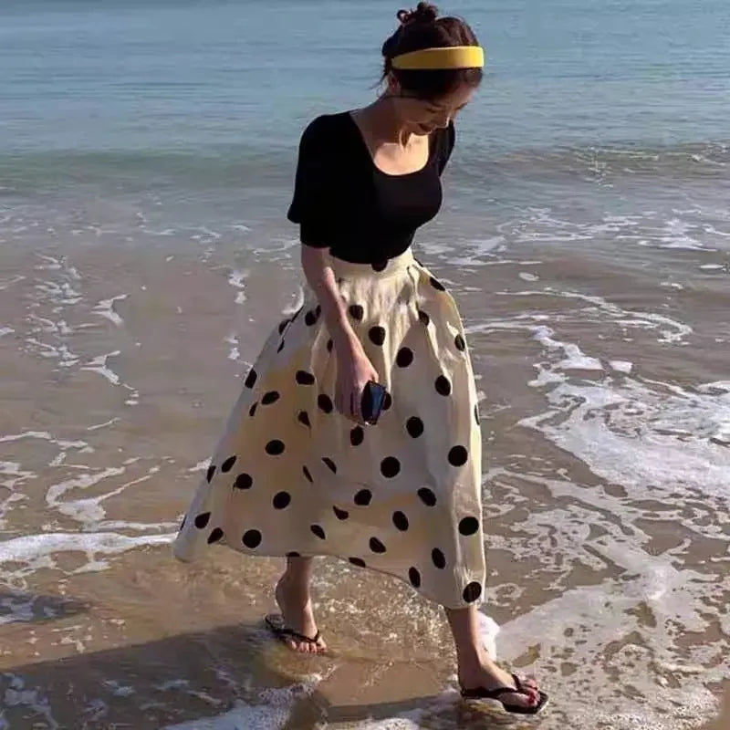 Skirts for Women Chic and Elegant High Waist New In Woman Skirt Clothing Trend 2024 Y2k Vintage A Line Casual Modest Streetwear