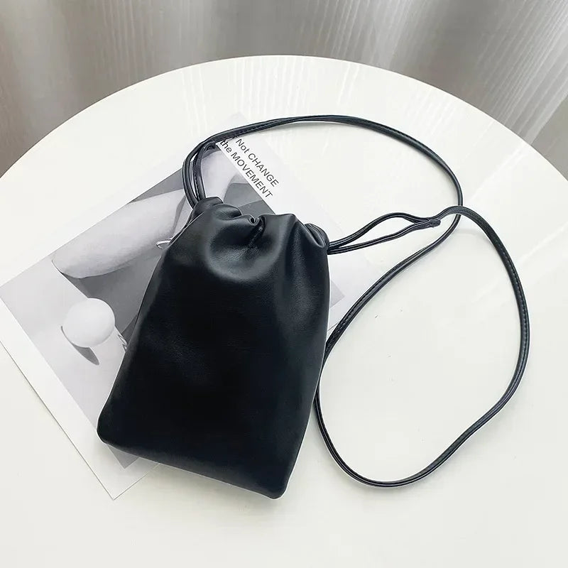 Women Handbags Female Pu Leather Shoulder Bags Large Capacity Crossbody Bags Solid Flap for Women Portable Phone Purse
