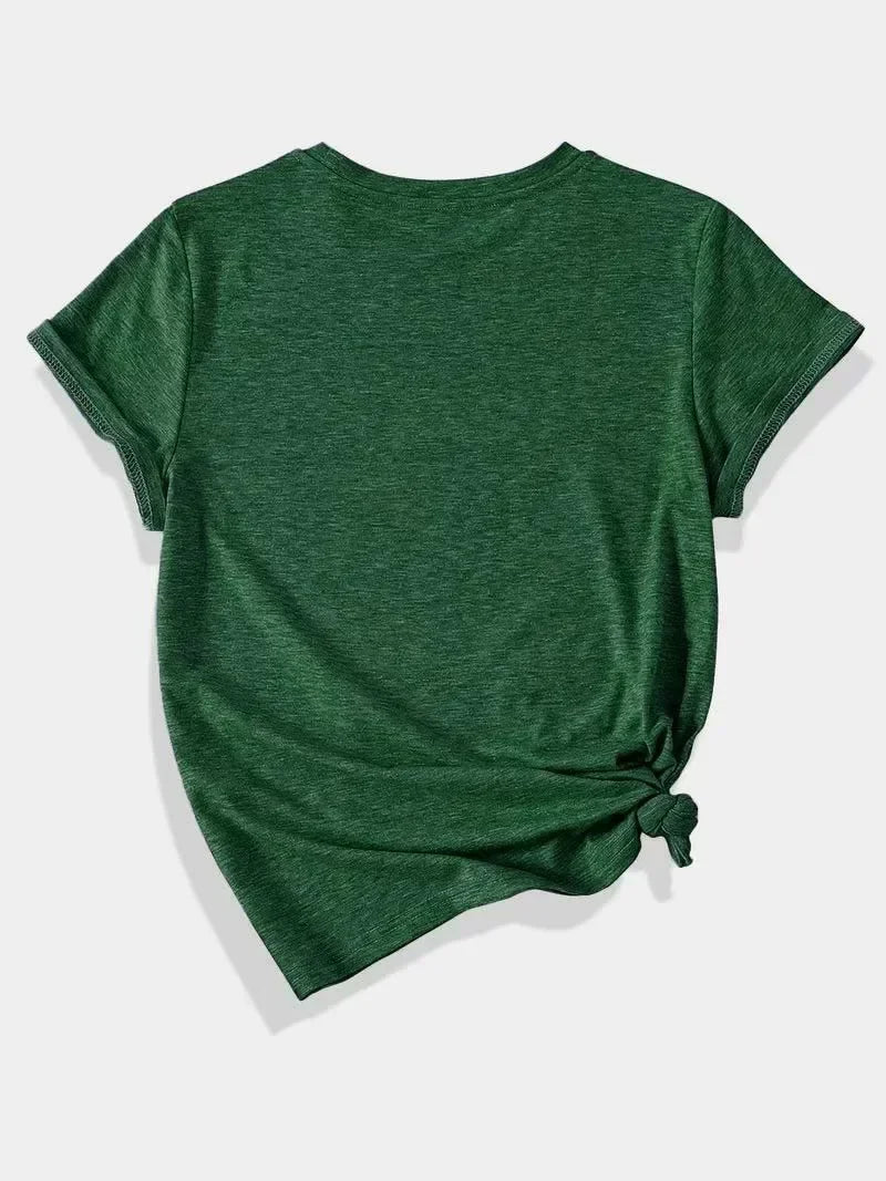 Plus Size Tops Women Clothes Inspirational - style Black T - shirt with Flower Motif Print ，Soft And Comfortable，Summer Outfits