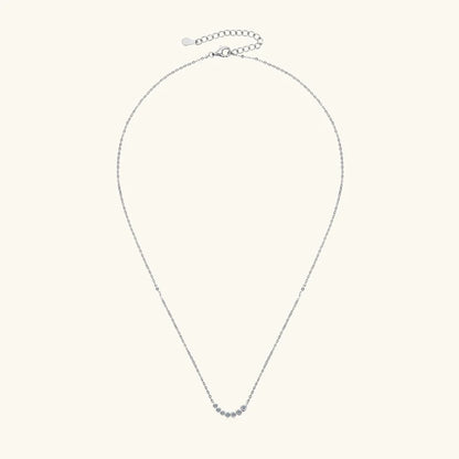 Lnngy Collares Mujer 925 Sterling Silver Clavicle Necklace For Women Exquisited 7 Stones Moissanite Pendant Necklaces Jewellry