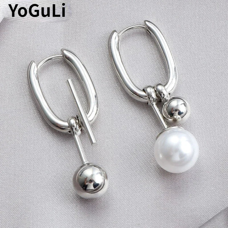 Modern Jewelry Elegant Temperament Metal Geometric Earrings For Women Party Gifts Simply Design Ear Accessories Hot Selling