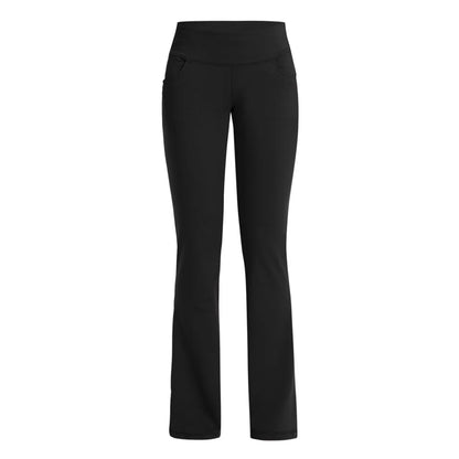 2025 Women's High Waist Yoga Pants 4-Way Stretch Workout Trousers with Pockets, Tummy Control Gym to Office Black Leggings S-3XL