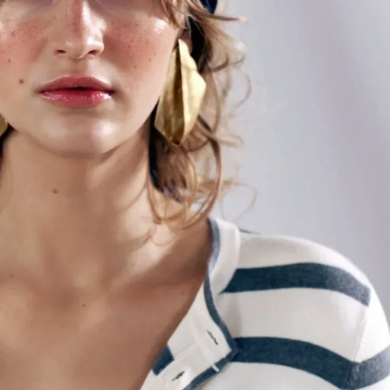 Trendy Jewelry European and American Design Exaggerative Metal Geometric Earrings For Women Party Gifts Ear Accessories