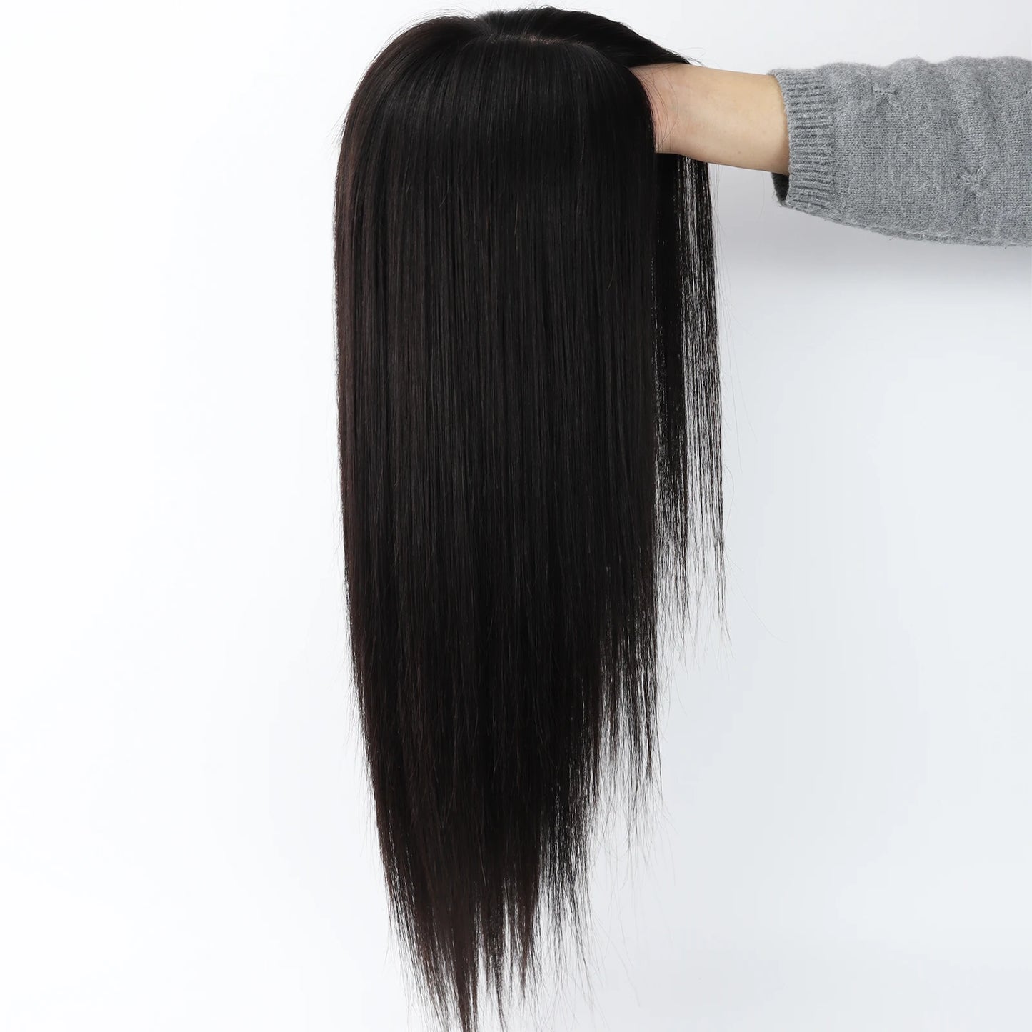 6x6“ Silk Top Full Lace Wig with PU front Real Virgin European Human Hair Wig for Women Silk Base with Elastic Net Wear to go