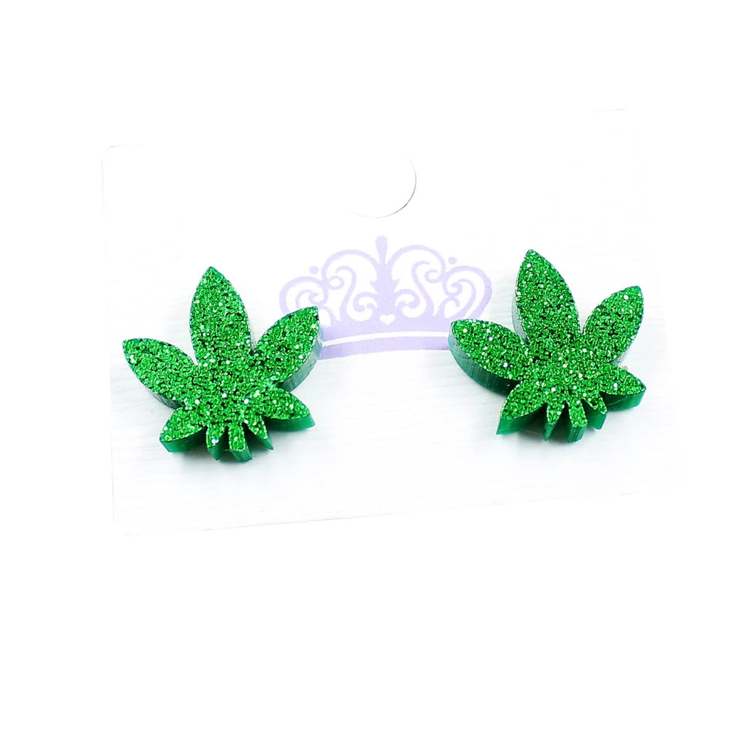ST065 Acrylic Caterpillar Dangle Earrings Summer Earrings Glitter Acrylic Earrings