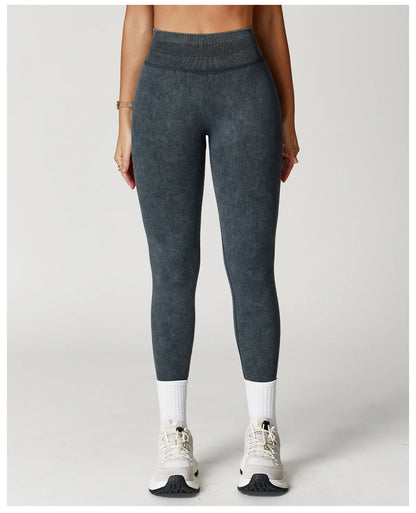 Yoga Pants Impact Leggings Women Seamless Sports Yoga Pant High Waist Ribbed Gym Clothes Fitness Workout Wear Scrunch Bum Tights