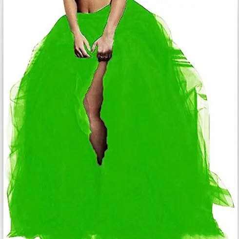 Women Skirts Vintage Spring Summers Pleated Party Long Skirt Black Adult Tutu Dancing Fahion Female Skirts Faldas Mujer Tulle