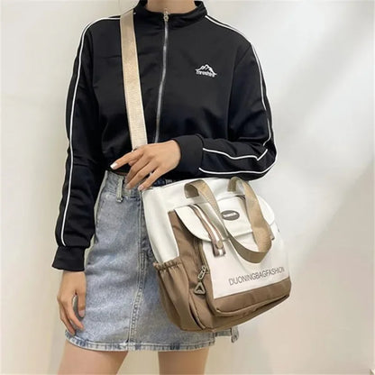 Women's Tote Bag, Large Capacity Daily Handbag, Travel Bucket Shoulder Bag, Fashion Messenger Bag,Campus School Bags Satchel