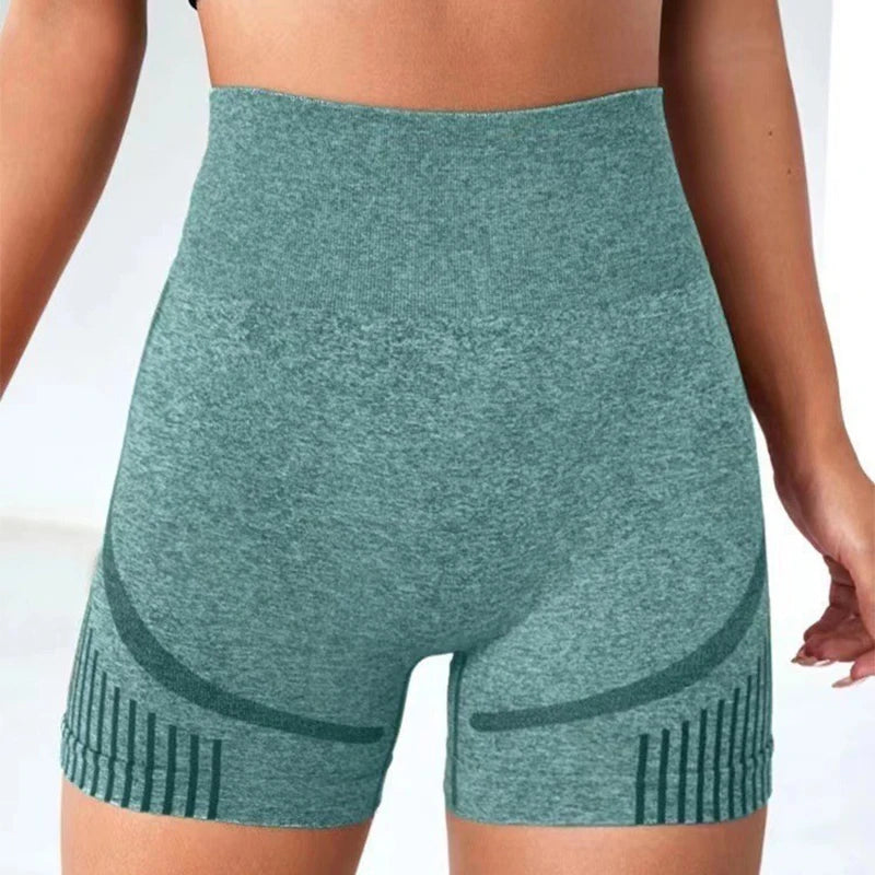 Women Yoga Shorts High Waisted and Hip Lifting Yoga Pants Outdoor Running Fitness Shorts Breathable Quick-dry Sportswear Pants