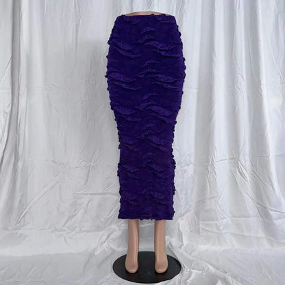 2025 Spring Summer Women Style Women Long Skirts Muslim High Quality Fashion Style Fit High Waist Skirt Plus Size Skirt