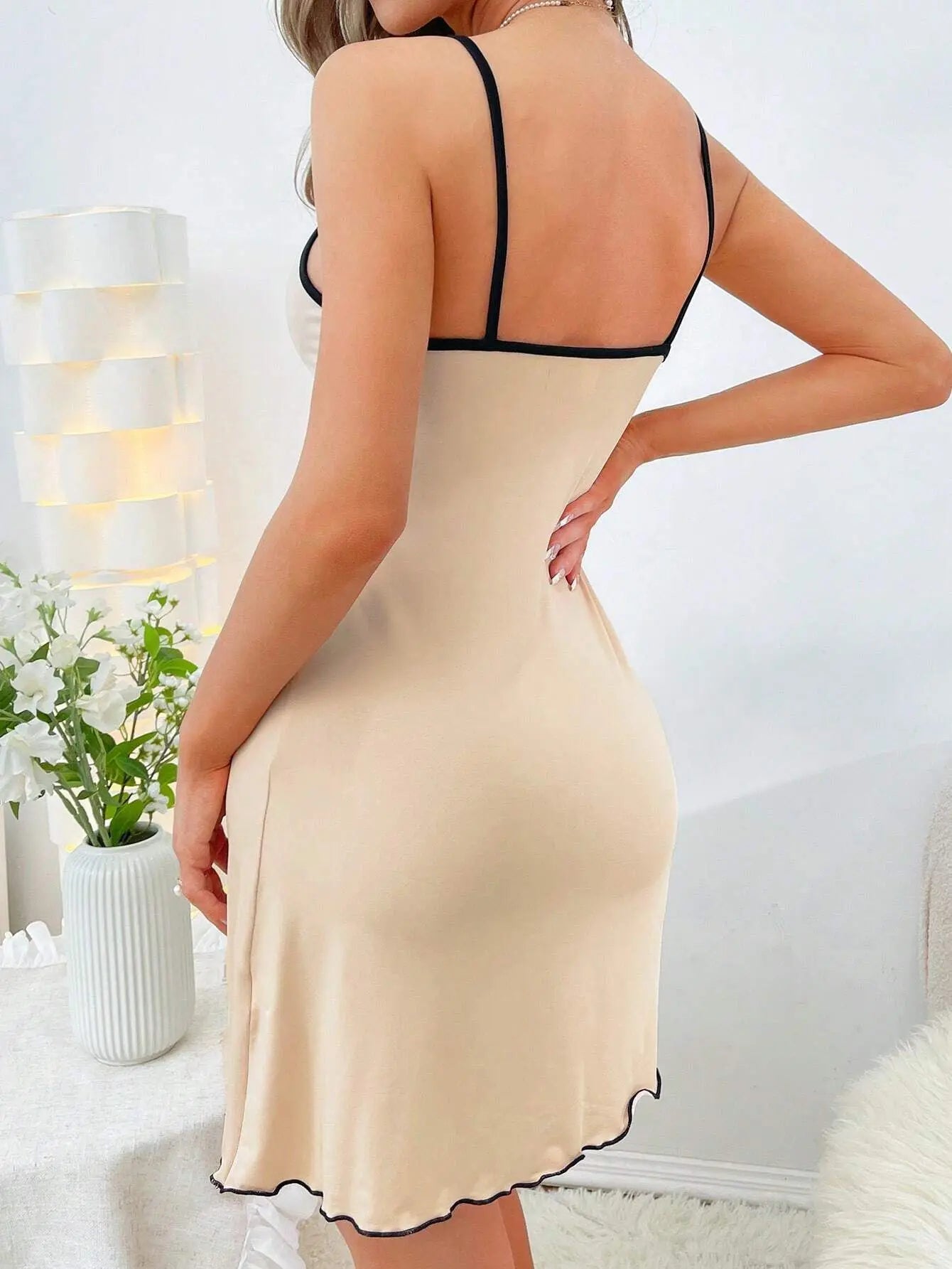 2024 New Suspenders Skirt Ladies Short Skirt Comfortable Home Leisure Home Wear Sexy Can Be Worn Outside Printing Girls Nightgow