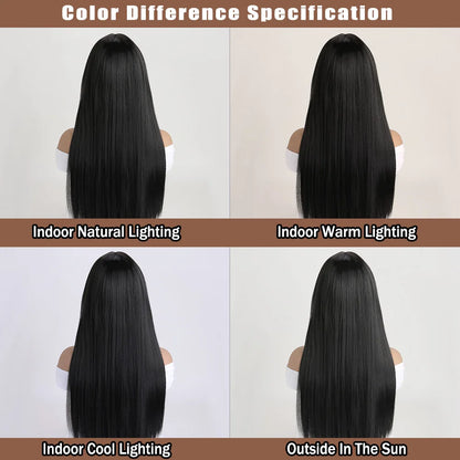 26Inch Colour Wig Long Straight Synthetic Wig for Women Fashion Wig for for Daily Halloween   Costume Party Cosplay ﻿