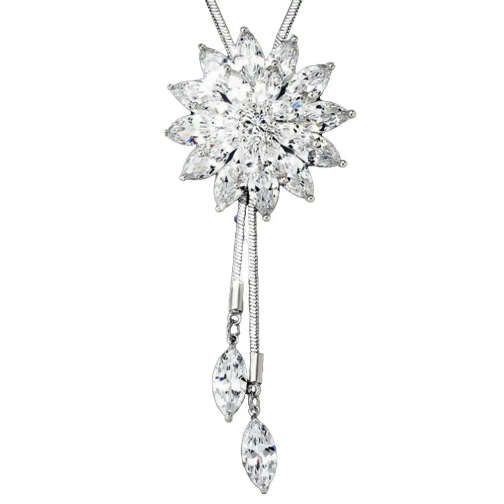 Women Necklace Chic Multiple Styles Pendant Necklace Long Sweater Chain Party Dress Necklace Jewelry Gift