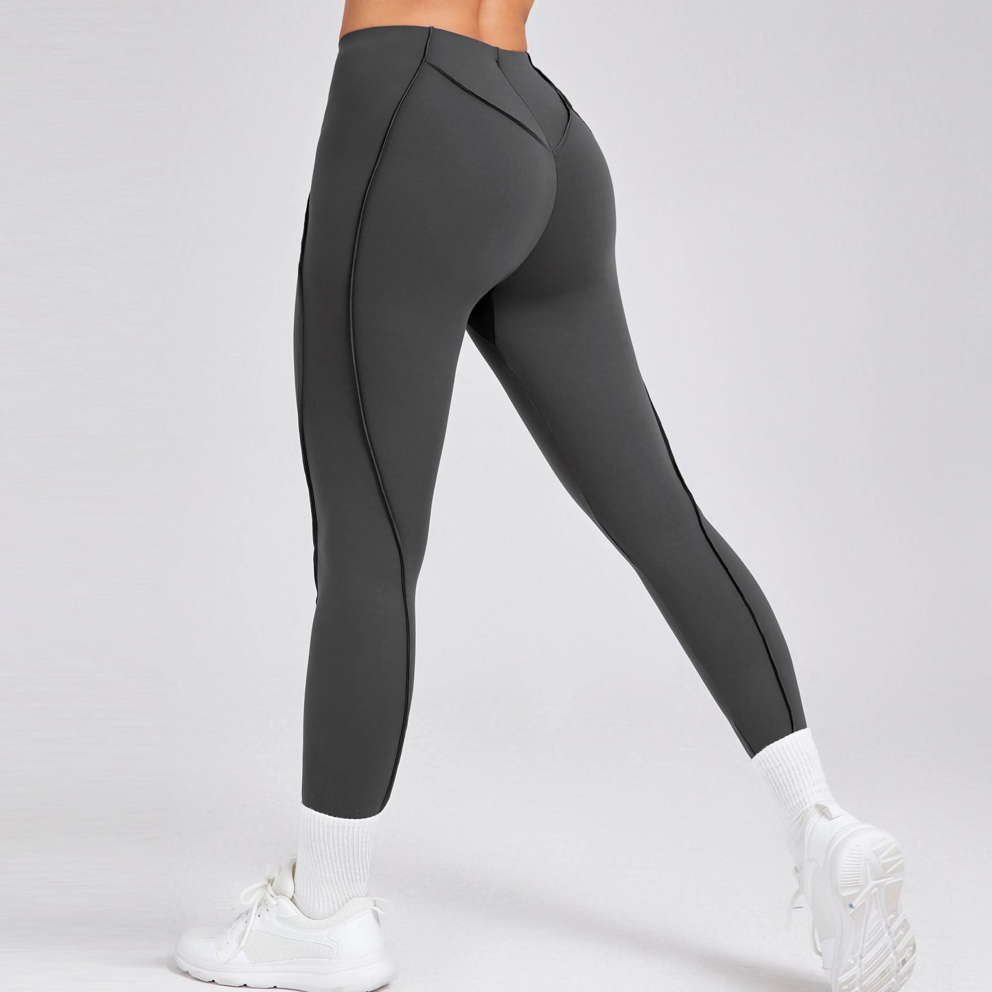 Women Nude Straps Yoga Pants Squat Proof Workout High Waist Leggings Fitness Pant Female Active Wear Legging