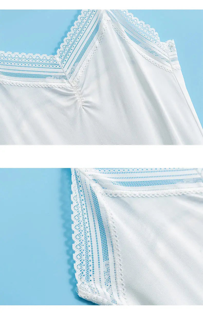 Silk Suspender Skirt Women's Loose LINED SKIRT Summer Large Bottomed Skirt Mulberry Silk Vest Skirt Bottomed