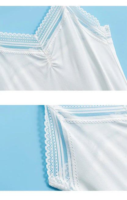 Silk Suspender Skirt Women's Loose LINED SKIRT Summer Large Bottomed Skirt Mulberry Silk Vest Skirt Bottomed