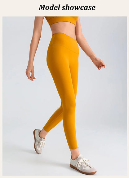 Women's Yoga Pants Gym Leggings Lady's Girl Fitness Soft touch Tights High Waist Elastic Breathable No T Line Sports Pants