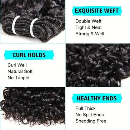 Brazilian Curly Hair Bundles 100% Human Hair Weave 1/3/6 Pieces Tissage Humain Hair Natural Remy Kinky Curly Hair Extensions