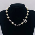 High end letter necklace for women, popular European and American necklaces, socialite, grandmother, collarbone chain for women