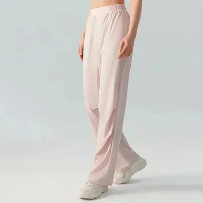 2025 Yoga Pants Women High-waisted Hip-lifting Dance Pants Flared Wide-leg Pants Sports Fitness Pants Summer