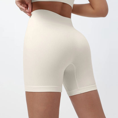 Women's Summer Loose Solid Color Yoga Pants Comfy Workout Pants Slim Female High Elastic Waist Skinny Yoga Running Sporty Shorts