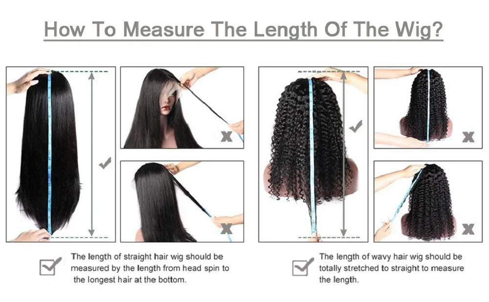 Glueless Wigs Human Hair For Women Kinky Straight Human Hair Wigs Pre Plucked Easy To Wear And Go 4x4 Lace Front Wig Nautural