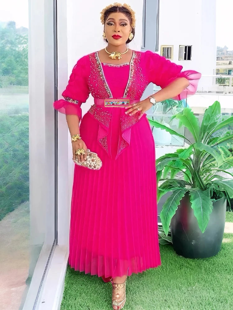 African Dresses For Woman 2025 Africa Clothing Wedding Party Evening Gowns Dashiki Ankara Outfits Dubai Turkey Kaftan Abayas