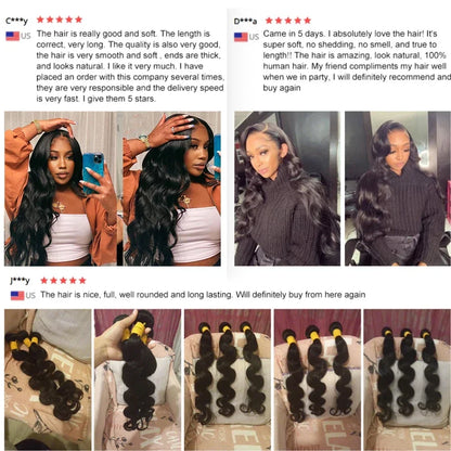 12A Peruvian Hair Weave Bundles Body Wave Unprocessed Virgin Remy Human Hair Bundles Raw Hair Extensions 30 Inches Tissage Weft