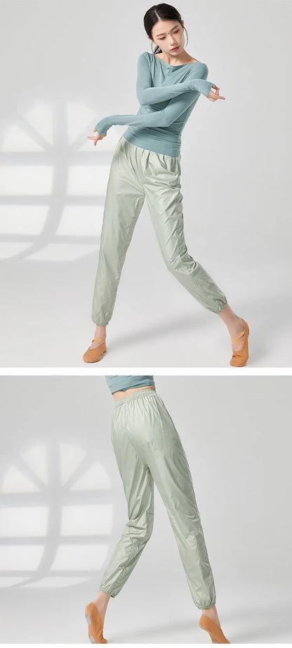 Ballet Pants Woman Yoga Leggings Fitness Yoga Pants Girls Sport Pants Dance Pants Nylon Dance Warm Up Fitness Pants Women
