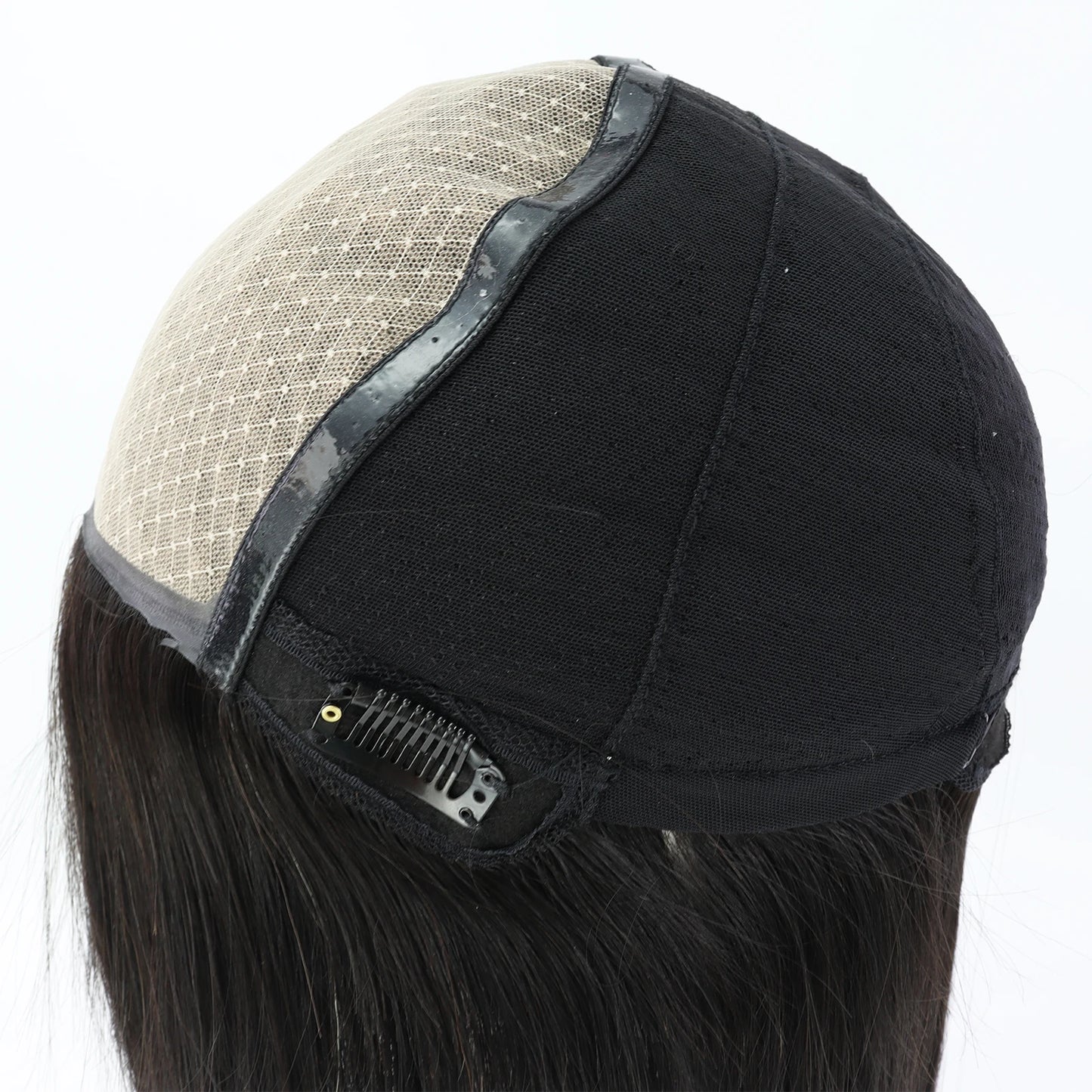 6x6“ Silk Top Full Lace Wig with PU front Real Virgin European Human Hair Wig for Women Silk Base with Elastic Net Wear to go