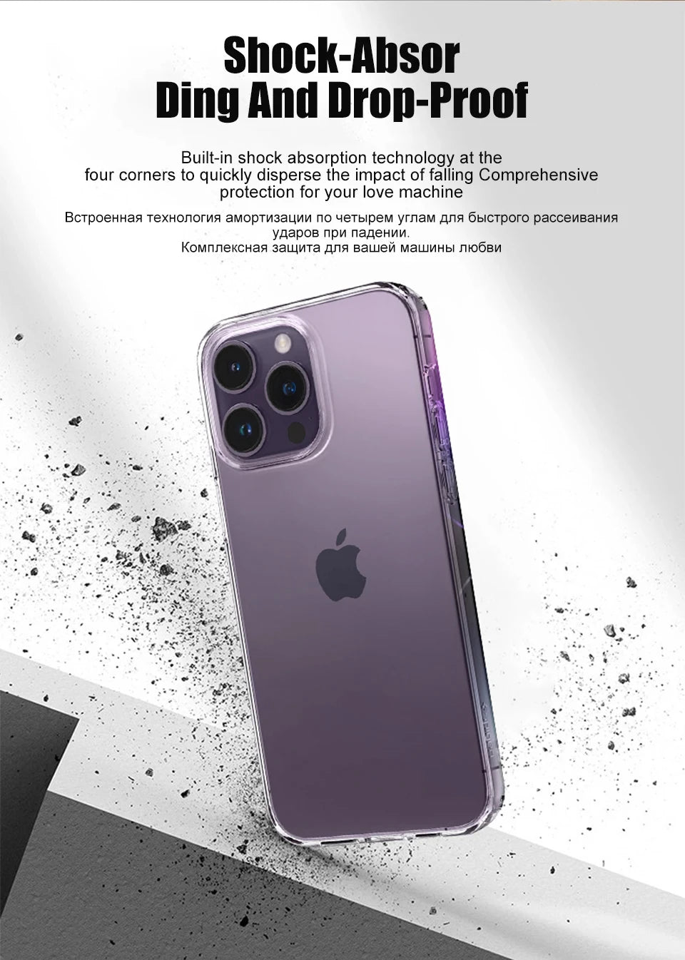 Original Transparent Phone Case For iPhone 15 14 12 11 13 Pro Max Mini Shockproof Cover X XR 8 7 6 Plus SE Clear Soft TPU Cases