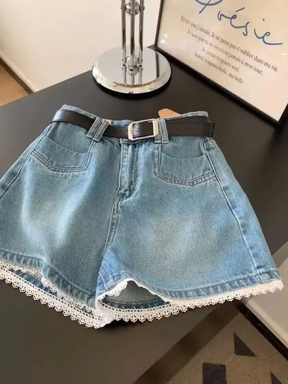 Women's Jeans for Woman Casual Retro American Style Hottie Summer Shorts Women's Denim Baggy Jeans Y2k Jorts Coquette Pants Jean