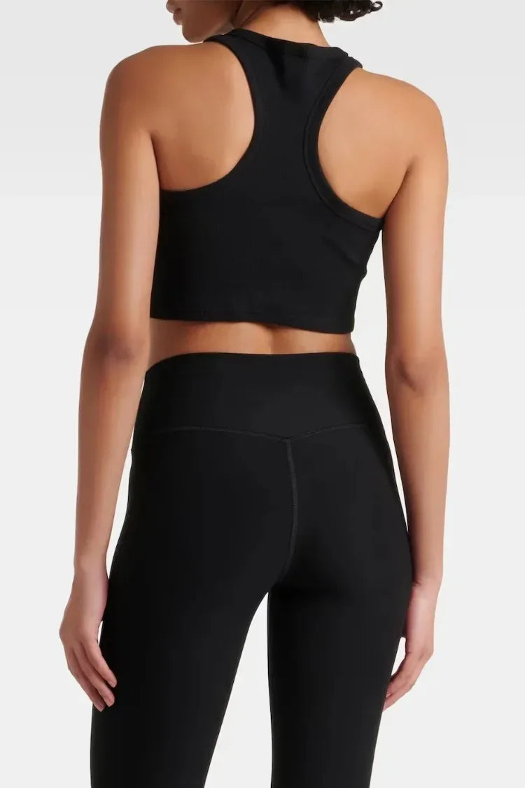 Cotton Sleeveless Tank Top for Women Summer New White Slim Yoga Fitness Vest Leisure Running Gym Breathable Pilates Tank Top