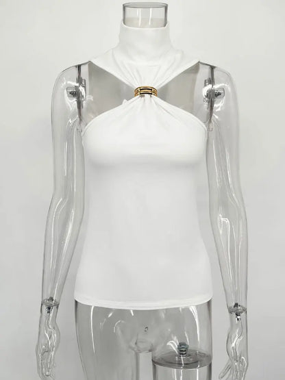 Tossy Summer Fashion Sexy Tank Top Pullover For Women Slim Off-Shoulder Patchwork Strapless Y2k Vest Top Female Cropped Top 2025