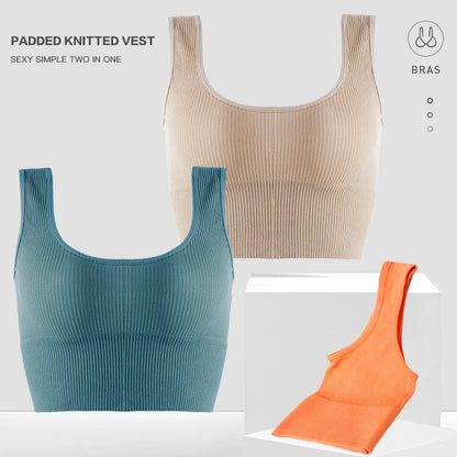 Women Tank Tops Streetwear Push Up Cropped Top for Female Padless Bralette Sexy Backless Lingerie Fashion Solid Camisole Girl