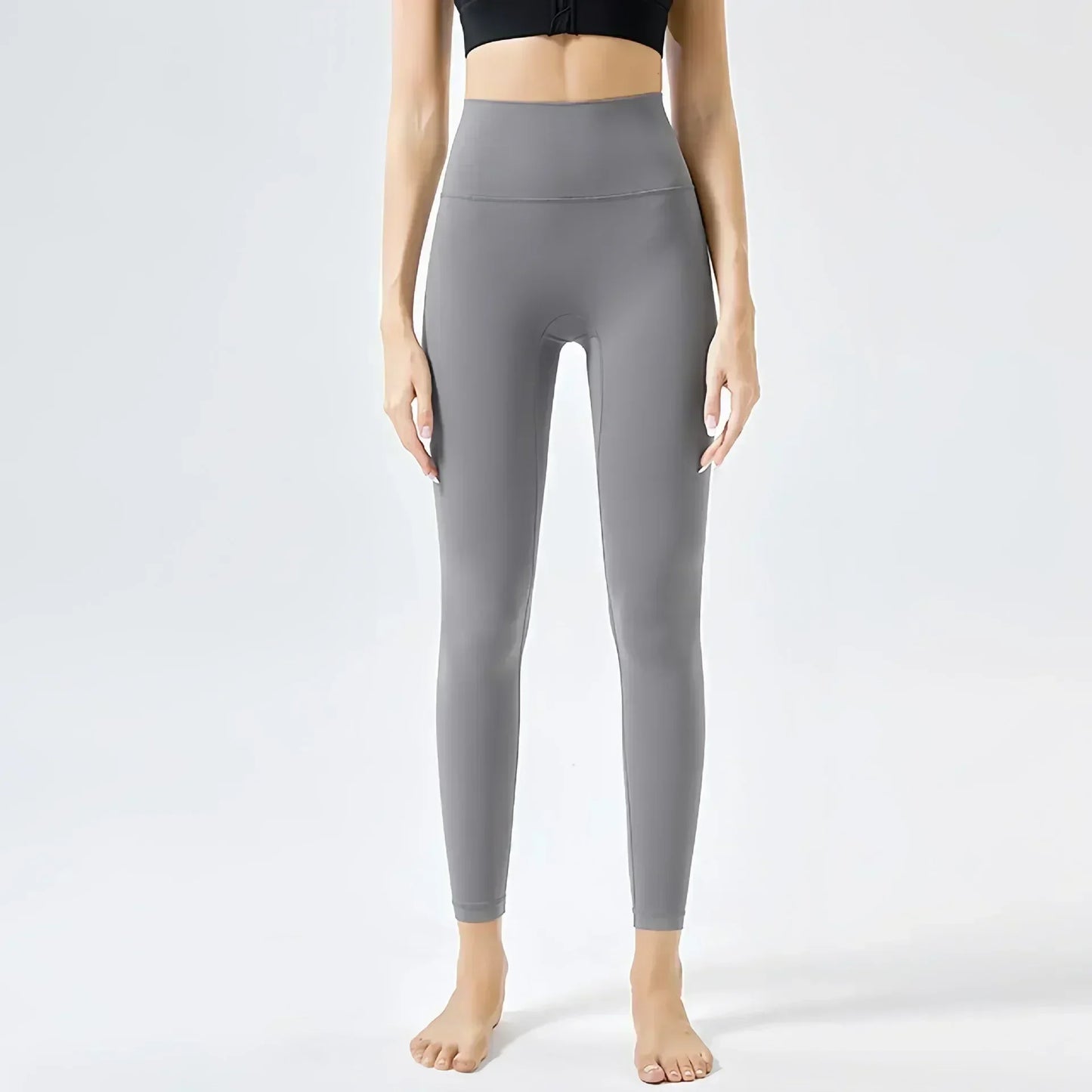 Yoga Pants No Embarrassment Line Sports Fitness Pants Tight Peach Lift Hip High Waist Nude Yoga Leggings