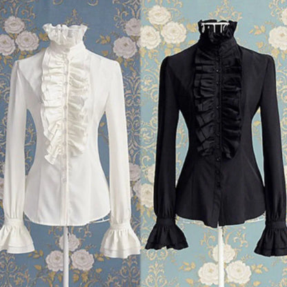 Top Women Sweet T-shirts Autumn Clothes 2023 Chic and Elegant Long Sleeve Ruffles Tees Office Ladies Female Clothing Streetwear