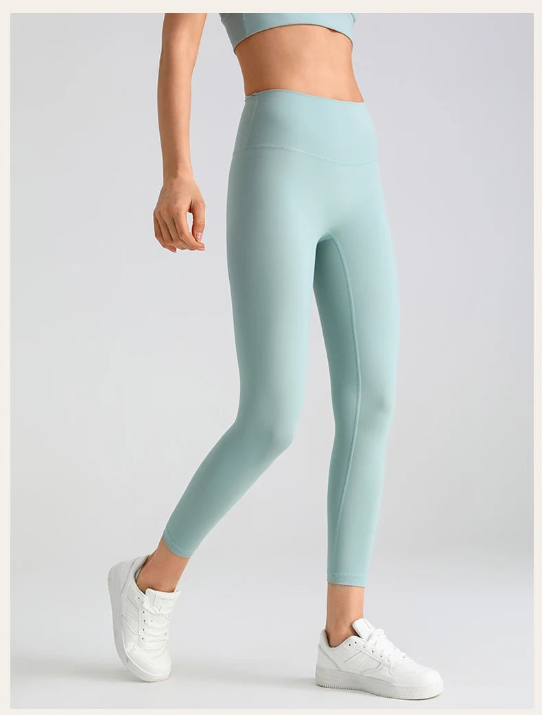 Women's Yoga Pants Gym Leggings Lady's Girl Fitness Soft touch Tights High Waist Elastic Breathable No T Line Sports Pants