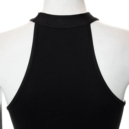 Black Dresses For Women Y2k Clothes Long Tassels Vestidos De Mujer O-neck Sleeveless Sexi Night Dress Hot Club Outfit Streetwear