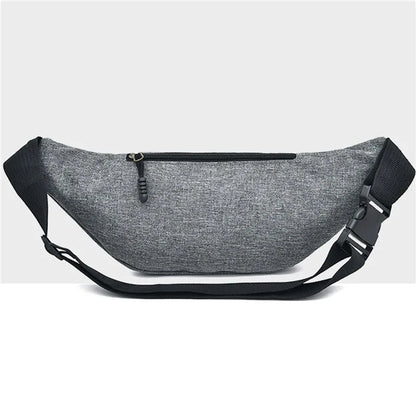 Men's and Women's Universal Models Waist Bag Fashion Crossbody Bags Sports Cell Phone Bags Solid Color Large Capacity Chest Bag
